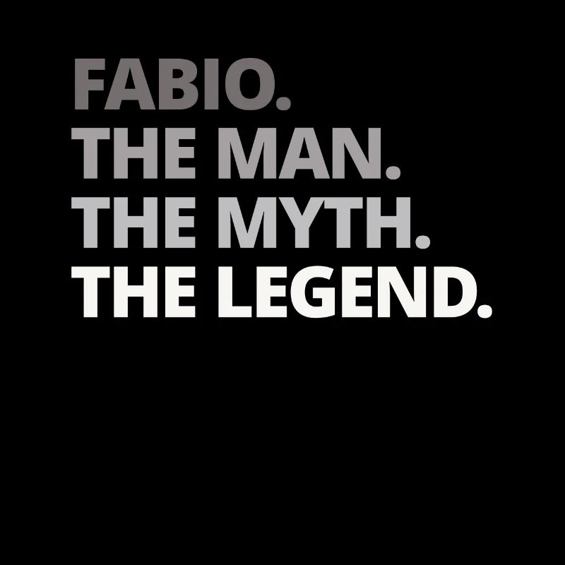 Fabio Name Spruch Geschenk