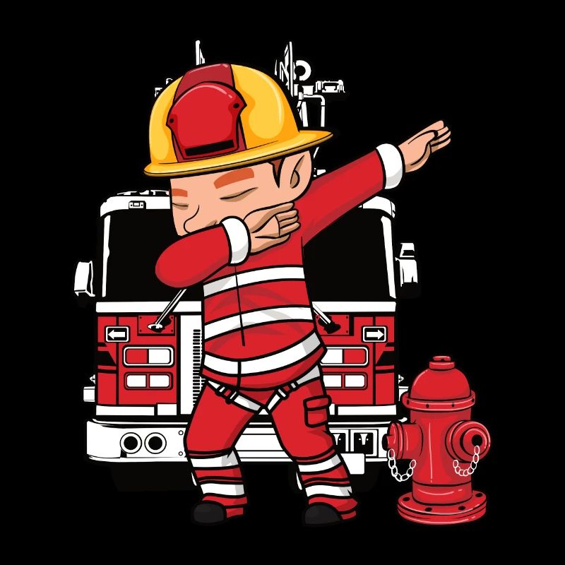 Dabbing Dab Firefighter Fireman