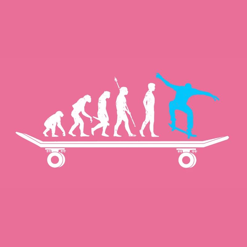 Skateboarder évolution skateboard