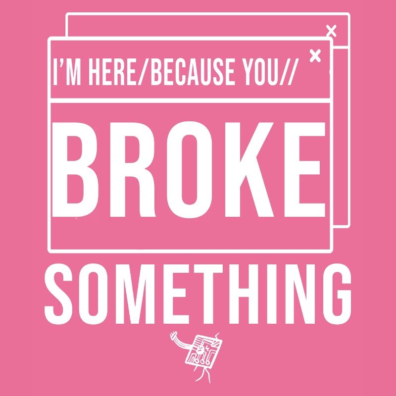 I'm Here Because You Broke Something System Admin