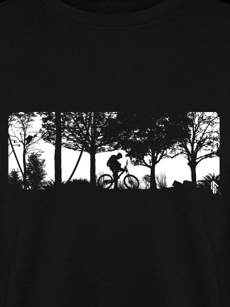 Mountainbiker Fahrradfahrer im Wald