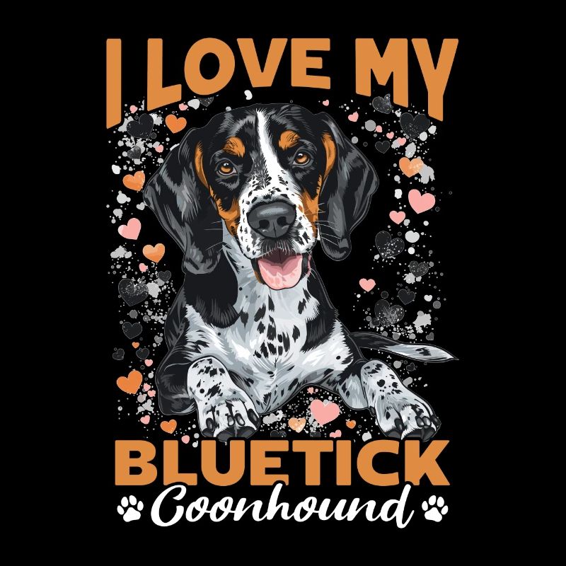 Race de chien J’aime mon Bluetick Coonhound