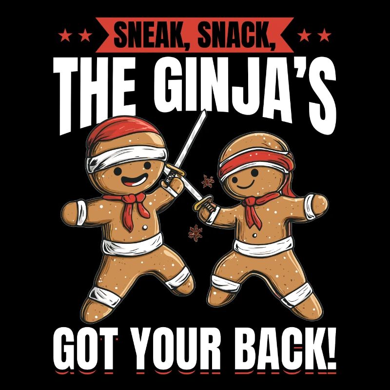 Funny Christmas Gingerbread Sneak