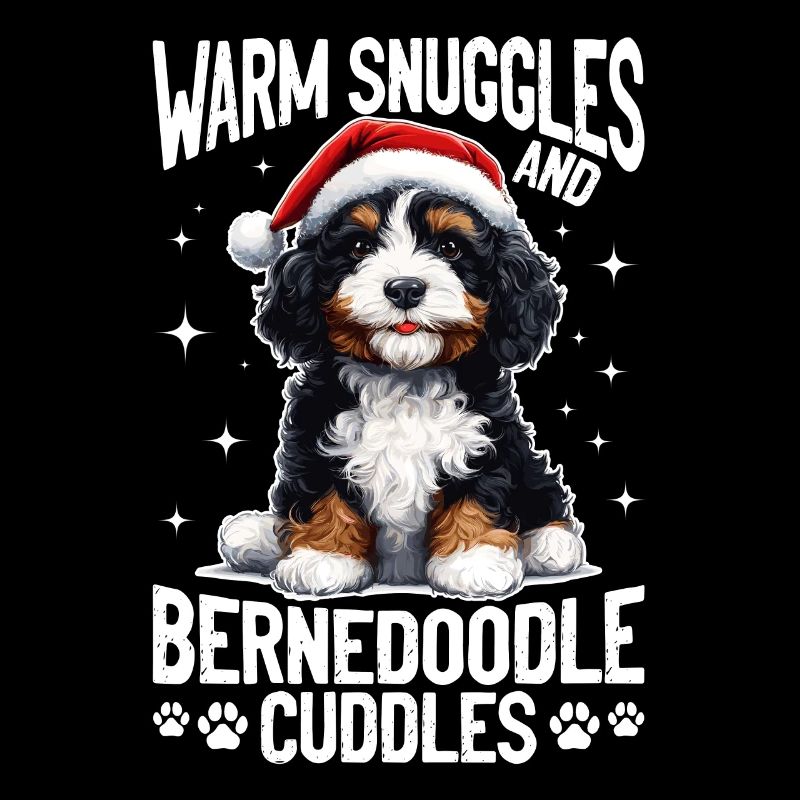 Bernedoodle Noël chien race câlins chauds