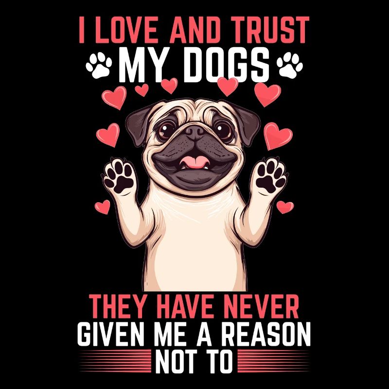 Mignon propriétaire de chien carlin
