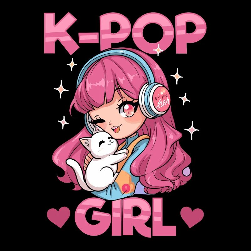 Anime K Pop & Cats Kawaii