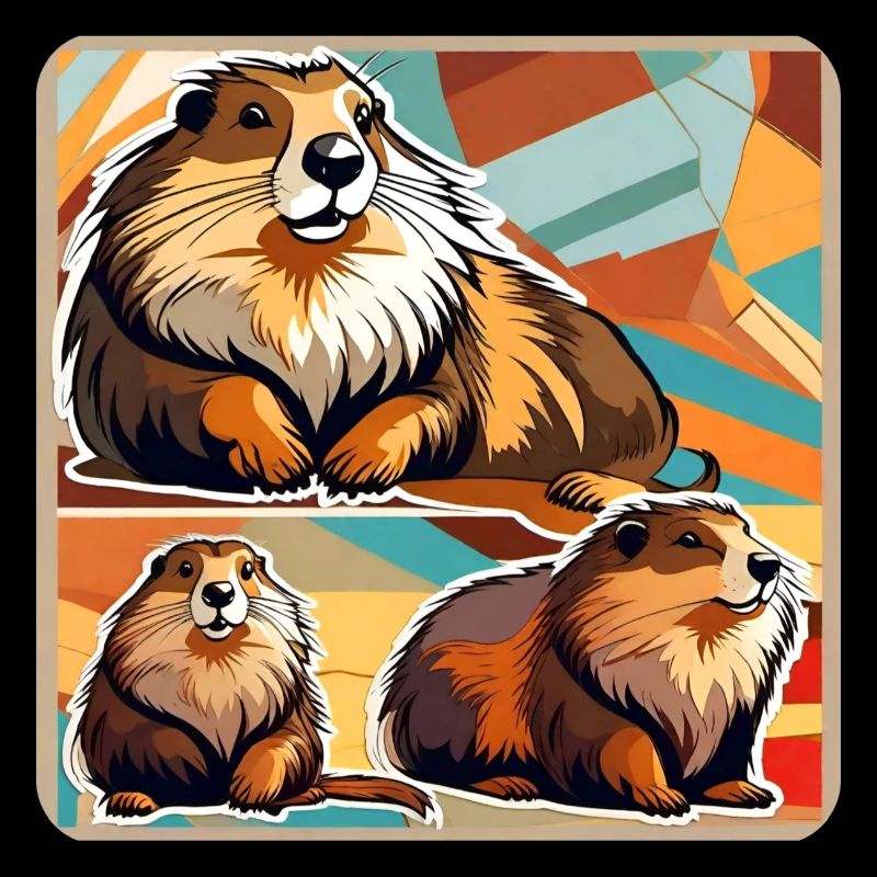 Marmottes mignonnes