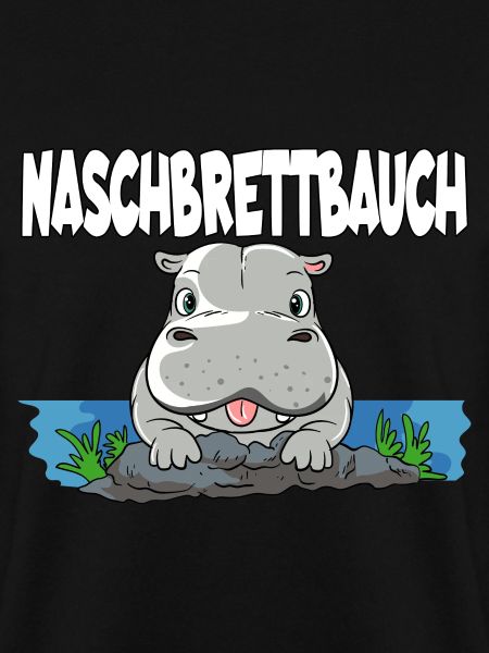 Naschbrettbauch Nilpferd Hippo