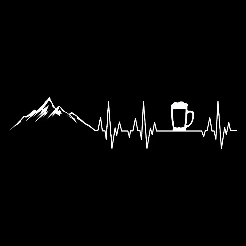 Berge und Bier Herzschlag