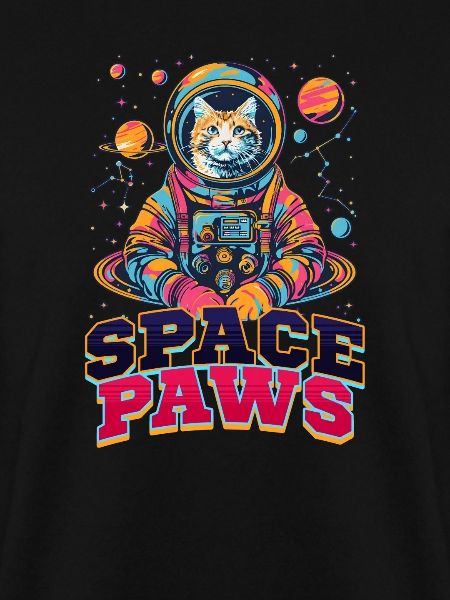 Cat Astronaut Space Paws