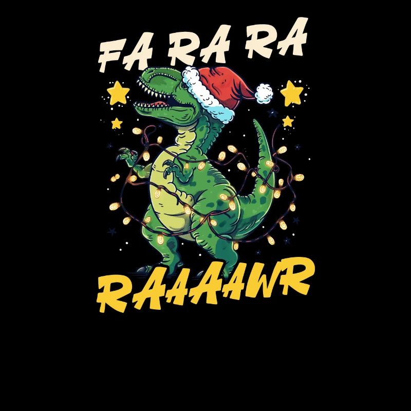 Dinosaure Noël Fa Ra Ra Raaaawr