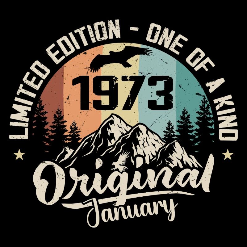 Janvier 1973 Original Cadeau D'anniversaire 52 Ans