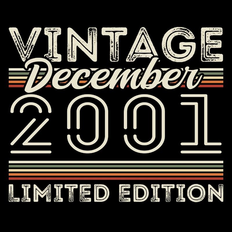 Vintage Décembre 2001 - 24e Anniversaire Décember