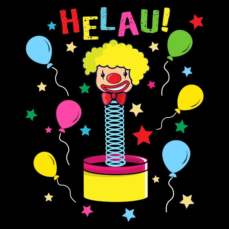 Helau Mainz Karneval Clown