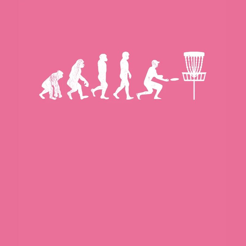 Disc Golf Evolution Lustiges Darwin Evolution Tee