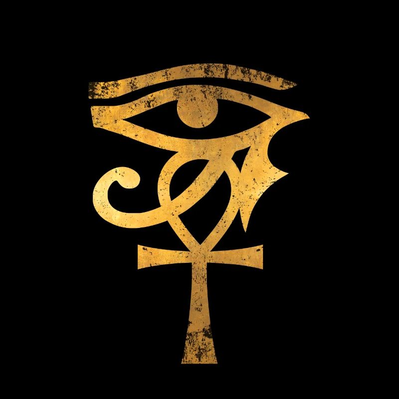 L'oeil égyptien d'Horus Ankh Egypte archéologue