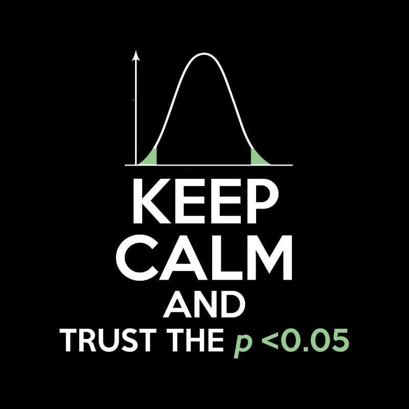 Funny Statistics Keep Calm Trust Low PValue