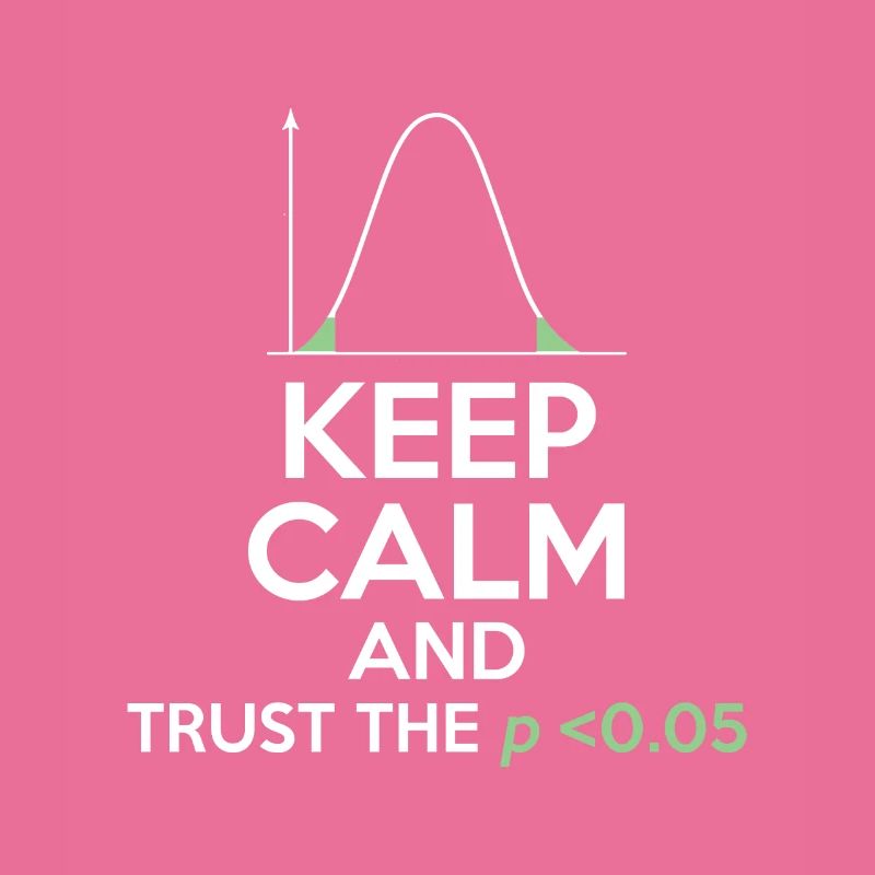Funny Statistics Keep Calm Trust Low PValue