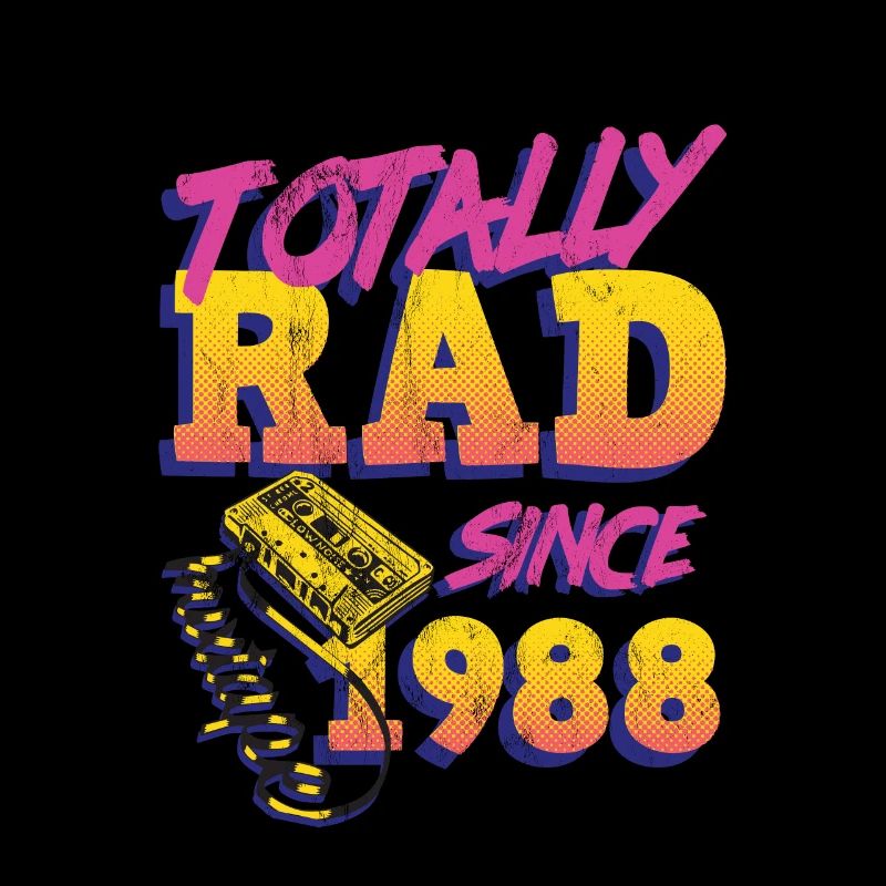 Totally Rad 80S Throwback - Funny 1988 Birthday