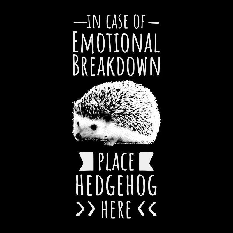 In Case Of Emotional Breakdown Place Hedgehog Here