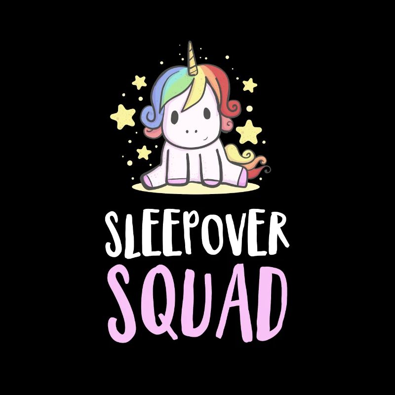 Sleepover Squad Regenbogen Einhorn Pyjama Schlummer