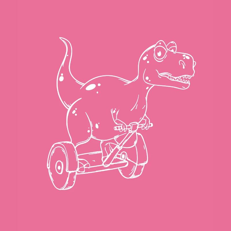 Cute Rex On A Segway - Funny Ironic Tees