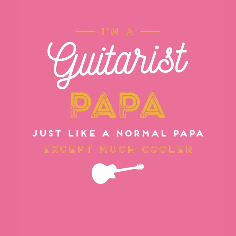 Guitariste Papa Funny Guitar Player Gift Design