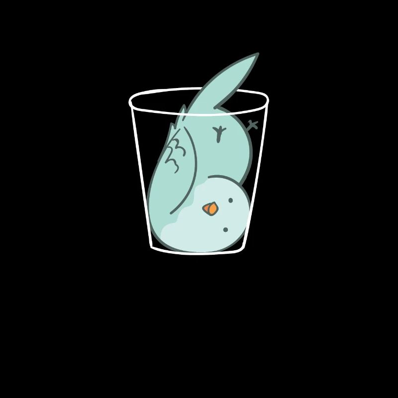 Perruche ludique dans la tasse perruche perruche oiseau perruche