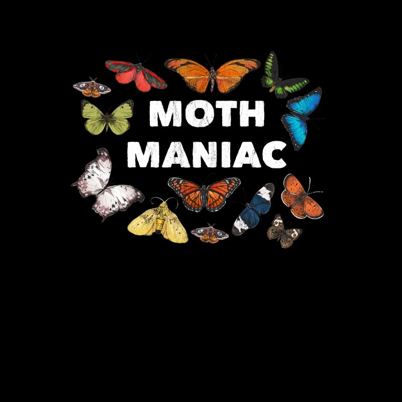 Moth Maniac - Lettrage blanc
