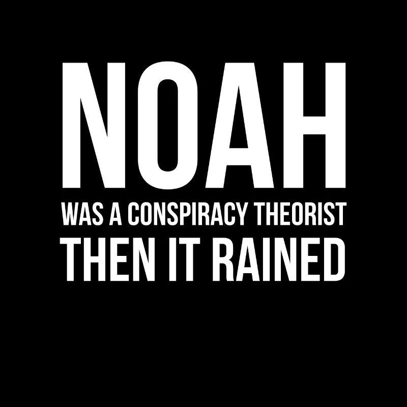 Lustiger Noah-Verschwörungstheoretiker-Entwurf