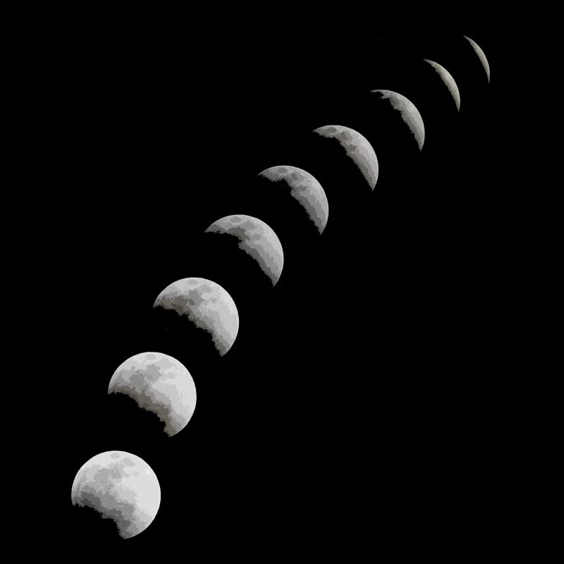 Moon phase gift moon crescent moon full moon night