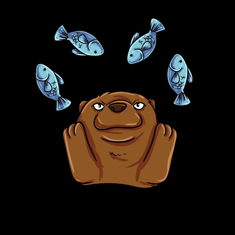 Jonglierender Otter