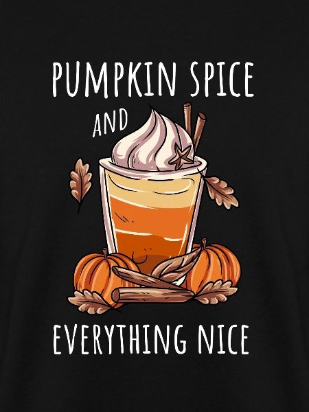 Kaffeetrinker Kürbis Herbst