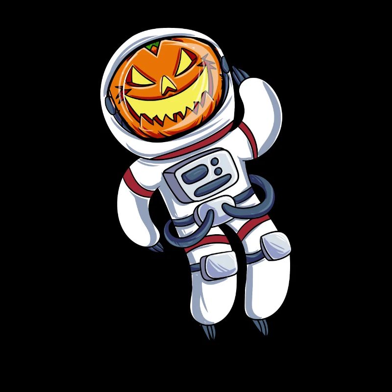 Astronaut Kürbiskopf