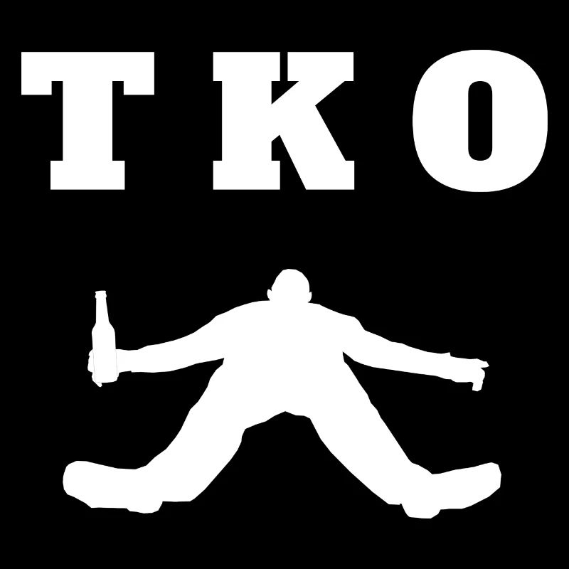 TKO Homme Ivre Évanoui Blackout Coma Blanc