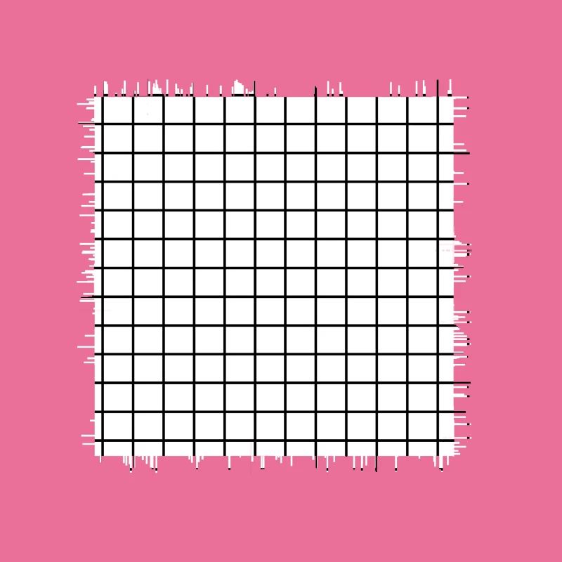 square shape crossed checkered pattern paper