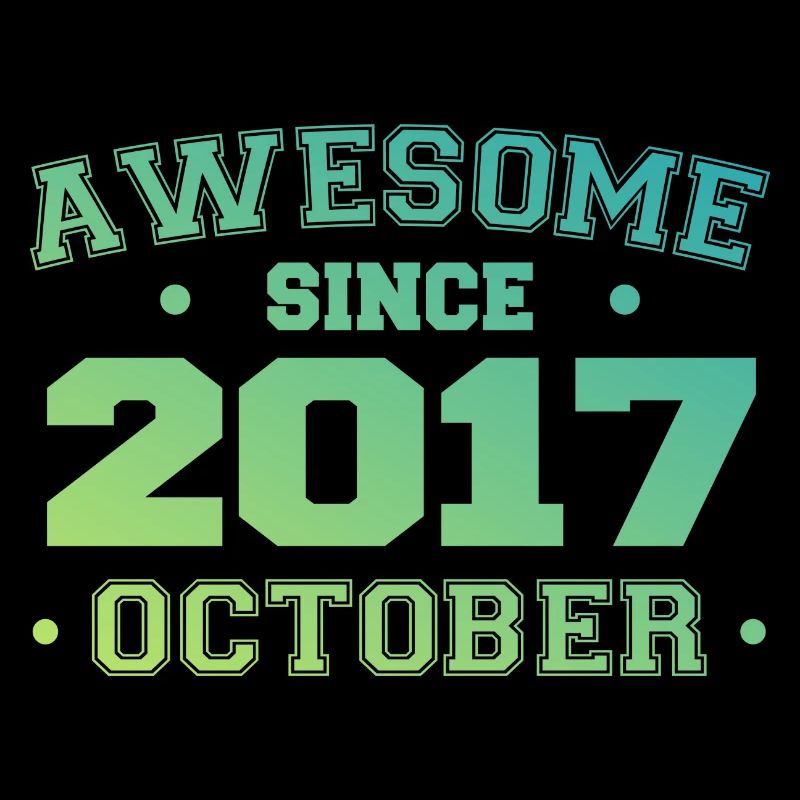 Oktober 2017 - Oktober 2017 Geburtstagsgeschenk