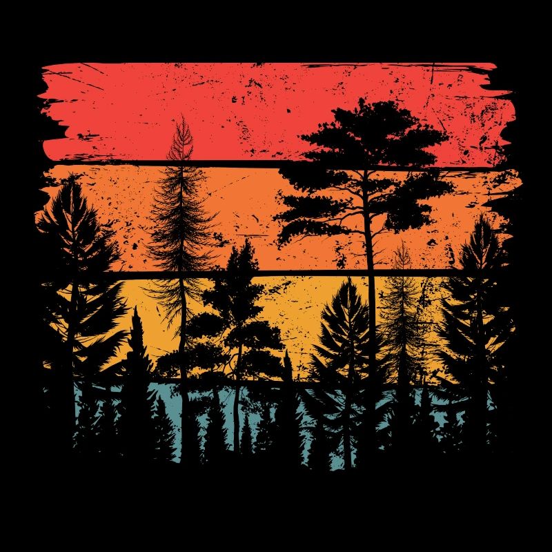 Dans les bois au lever du soleil