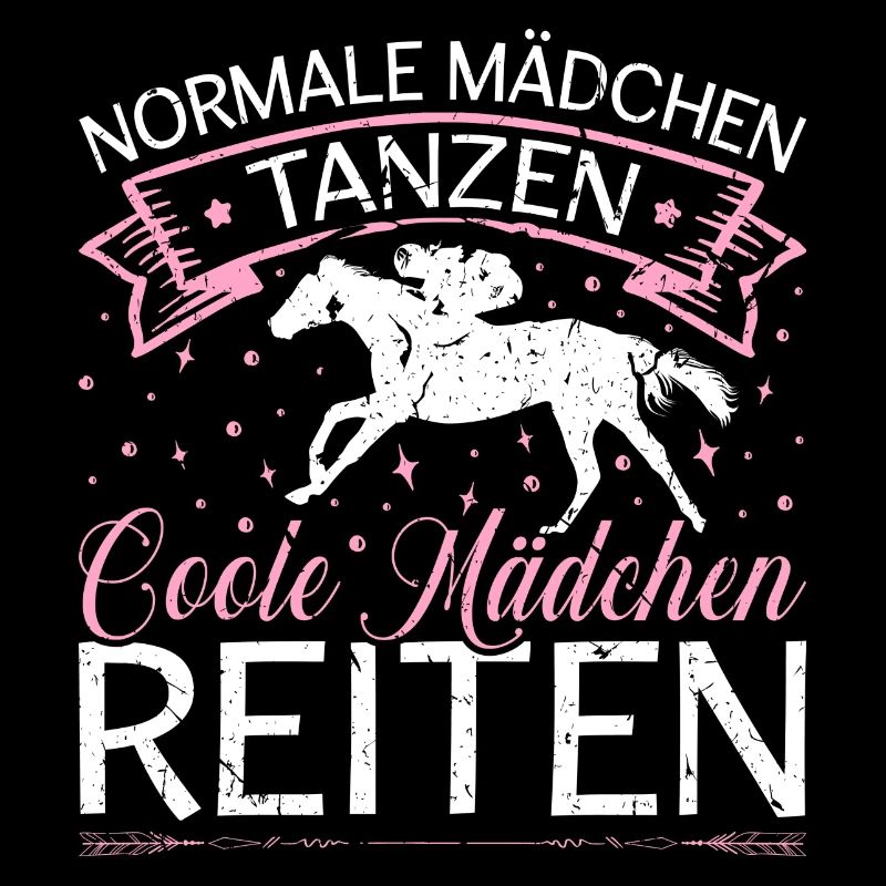 Coole Mädchen Reiten Pferde