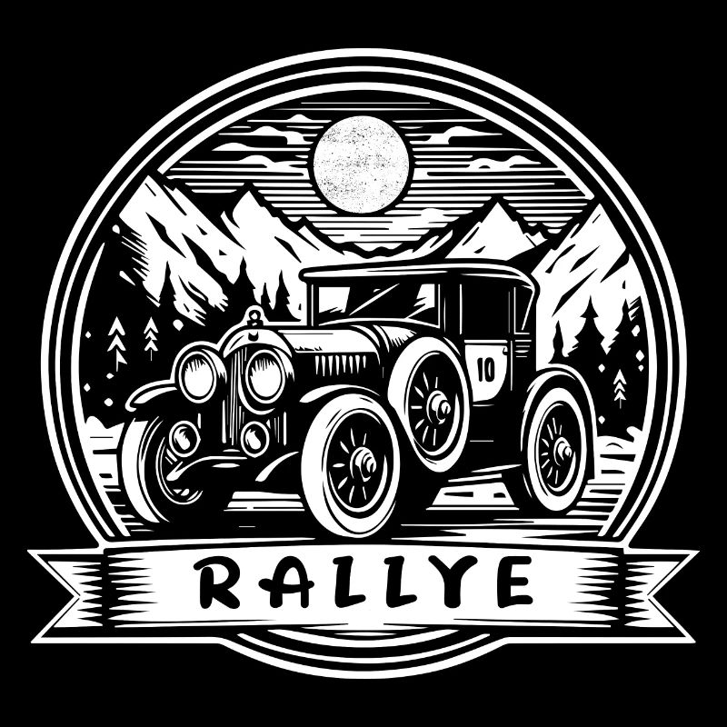 Vintage Oldtimer Rallye T-Shirt - Nostalgie Rennen