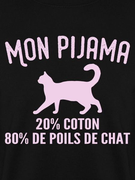 Humorvoller Katzenhaar-Pyjama