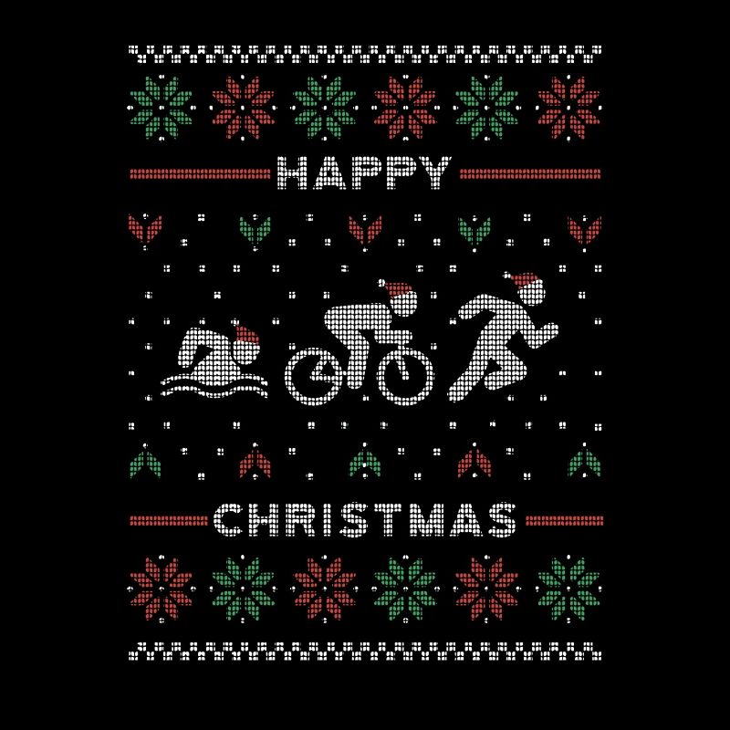 Triathlon Ugly Weihnachten sweater