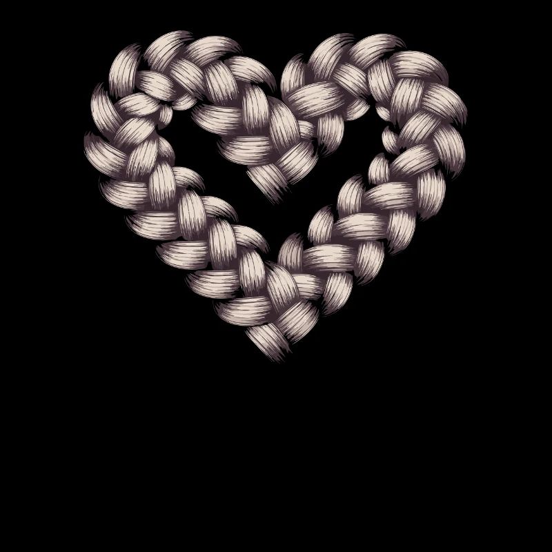 Cable Knit Heart Cable Knit Frame