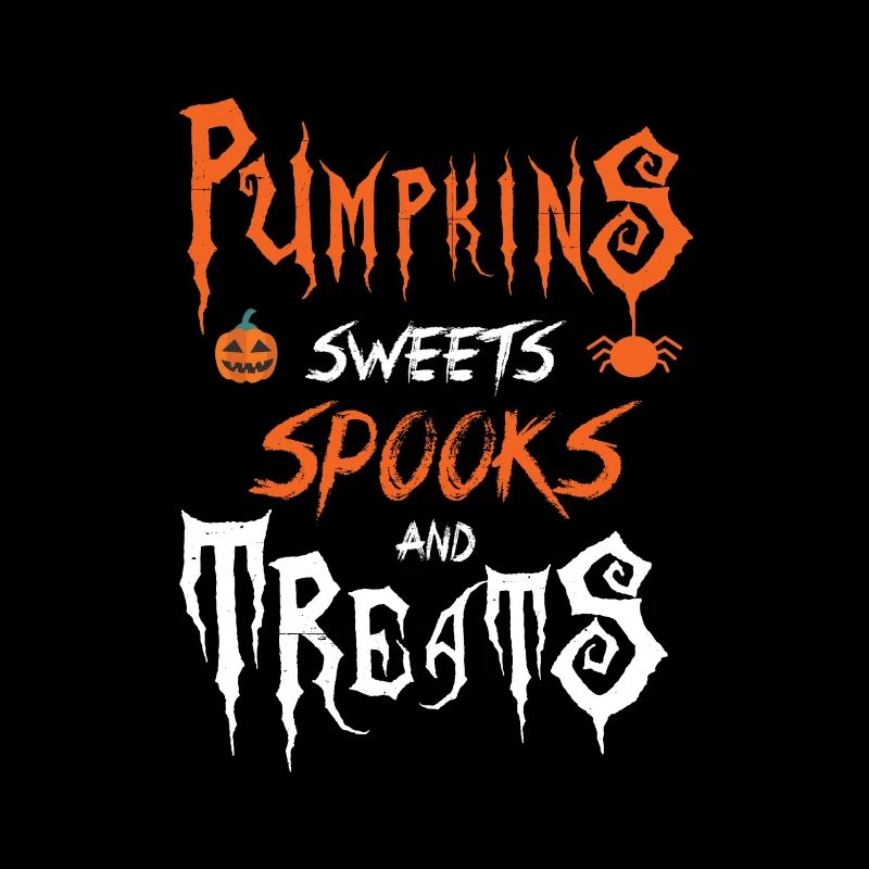 Pumpkins Sweets Spooks Trick Or Treat Halloween