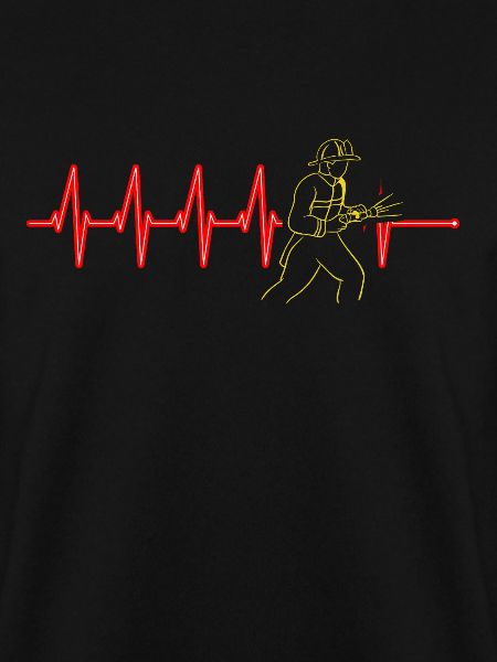 Firefighter Heartbeat Firefighting Fireman