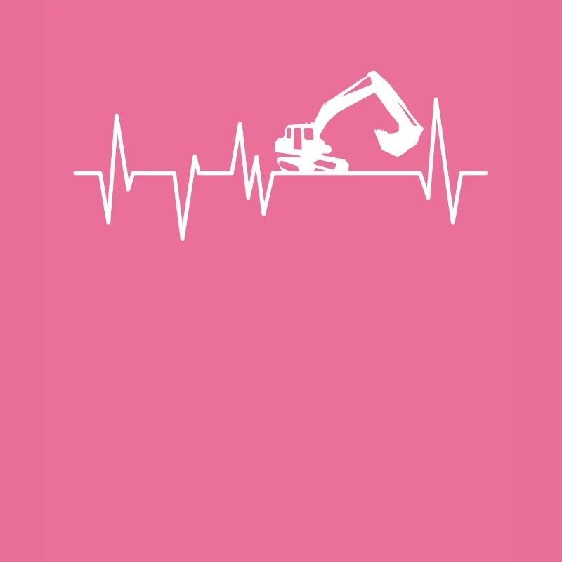 Excavator digging heartbeat digger driver