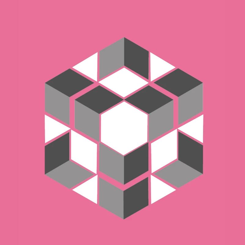 Geometric Cube Seamless Pattern Graphic