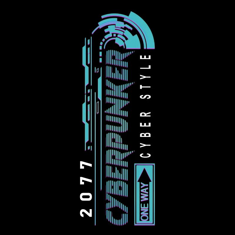 Cyberpunker 2077 Cyber-Stil