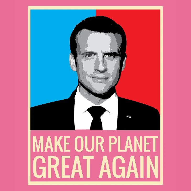 Make our planet great again macron soutien rétro