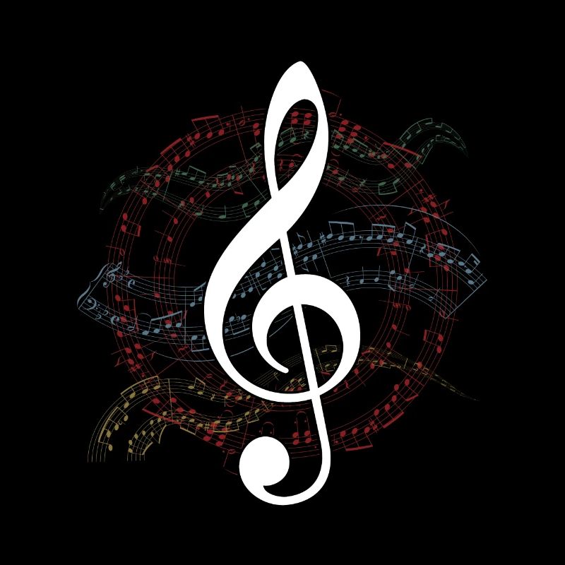 Musik Noten Clef Chor Chor Musik Chor Geschenk